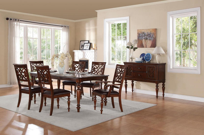Creswell Side Chair in Dark Cherry (Set of 2) - Town Of Bargains Furniture - NY