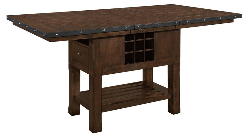 Homelegance Schleiger Counter Height Dining Table in Dark Brown 5400-36XL*