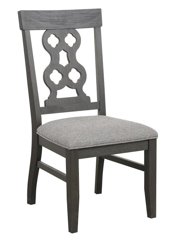 Homelegance Arasina Side Chair in Dark Pewter (Set of 2)