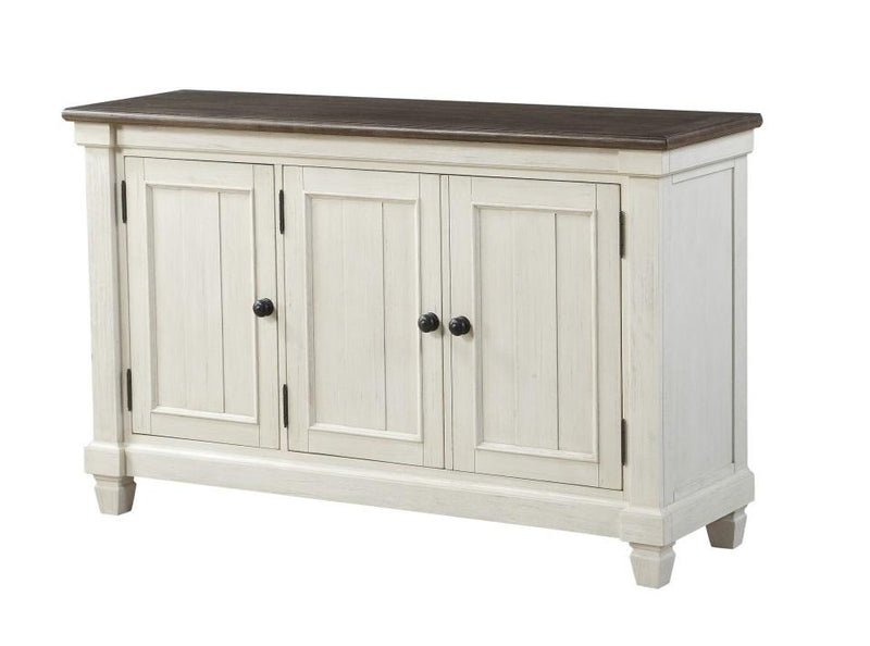 Homelegance Granby Server in White & Brown 5627NW-40