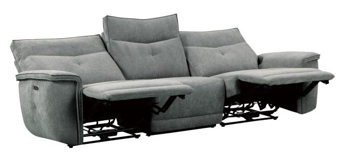 Homelegance Furniture Tesoro Power Double Reclining Sofa w/ Power Headrests in Dark Gray 9509DG-3PWH*