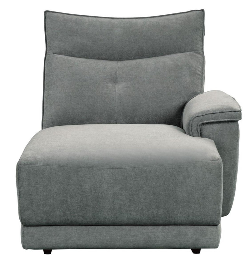Homelegance Furniture Tesoro Right Side Chaise in Dark Gray 9509DG-5R