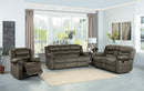 Discus Double Reclining Sofa in Brown 9526BR-3