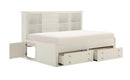 Meghan Twin Lounge Storage Bed in White 2058WHPRT-1* - Town Of Bargains Furniture - NY