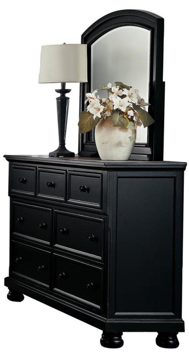 Homelegance Laurelin Mirror in Black 1714BK-6