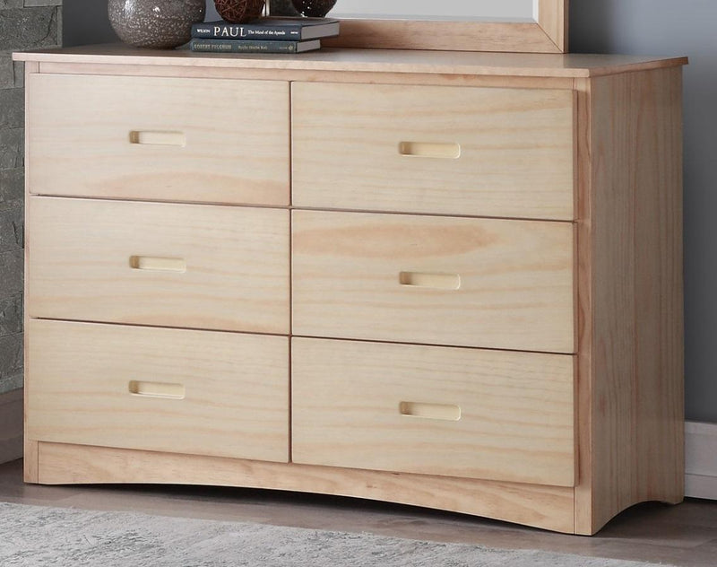 Homelegance Bartly 6 Drawer Dresser in Natural B2043-5