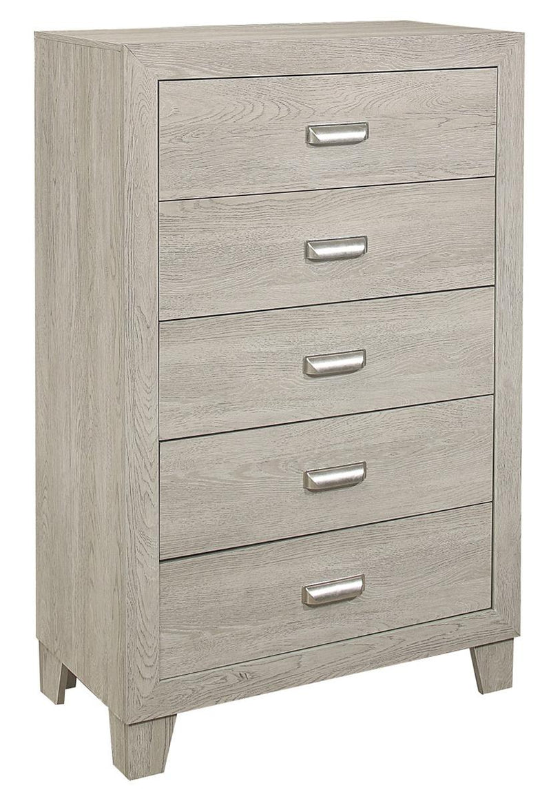 Quinby 5 Drawer Chest in Light Brown 1525-9