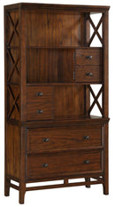 Frazier Bookcase in Brown Cherry 1649-18