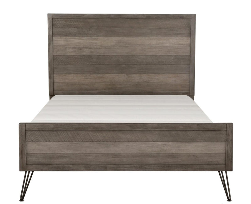 Urbanite King Panel Bed in Tri-tone Gray 1604K-1EK - Town Of Bargains Furniture - NY