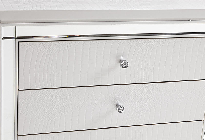 Alonza 9 Drawer Dresser in White 1845-5 - Town Of Bargains Furniture - NY