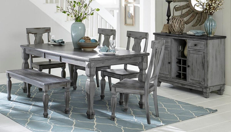 Fulbright Side Chair in Gray (Set of 2) - Town Of Bargains Furniture - NY