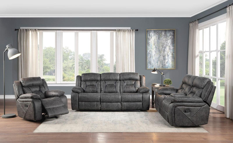 Madrona Hill Glider Reclining Chair in Gray 9989GY-1 - Town Of Bargains Furniture - NY