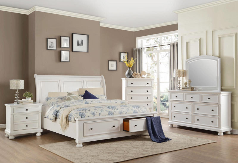 Laurelin 5 Drawer Chest in White 1714W-9 - Town Of Bargains Furniture - NY