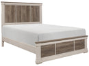Arcadia King Panel Bed in White & Weathered Gray 1677K-1EK* - Town Of Bargains Furniture - NY