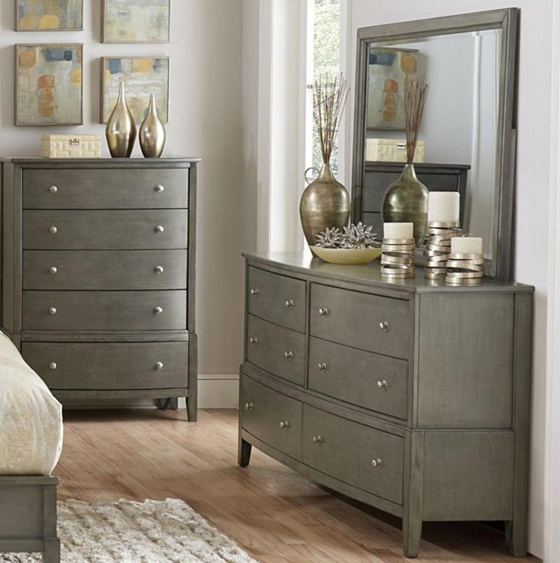 Cotterill Mirror in Gray 1730GY-6 - Town Of Bargains Furniture - NY