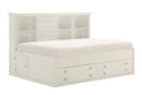 Meghan Twin Lounge Storage Bed in White 2058WHPRT-1* - Town Of Bargains Furniture - NY