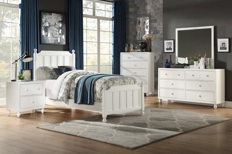 Wellsummer 5 Drawer Chest in White 1803W-9 - Town Of Bargains Furniture - NY