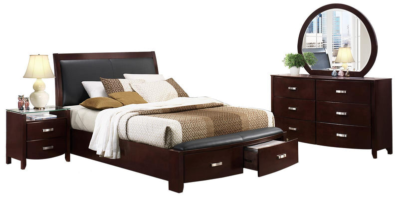 Lyric 2 Drawer Nightstand in Dark Espresso 1737NC-4 - Town Of Bargains Furniture - NY