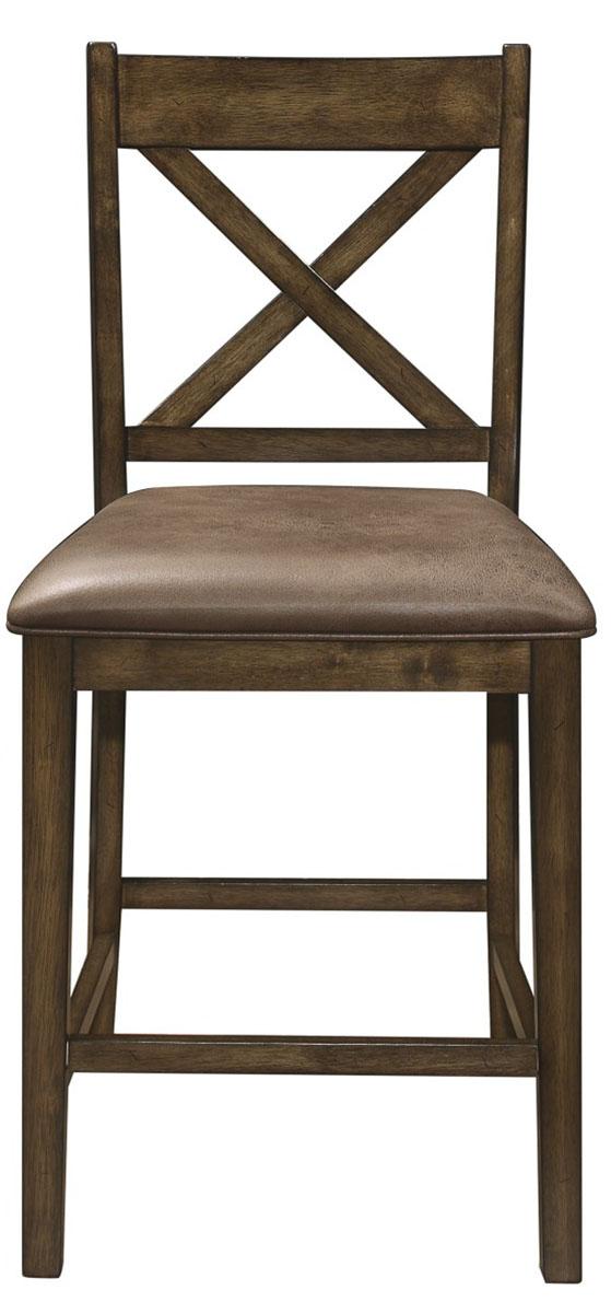 Levittown Counter Height Chair in Brown (Set of 2) 5757-24