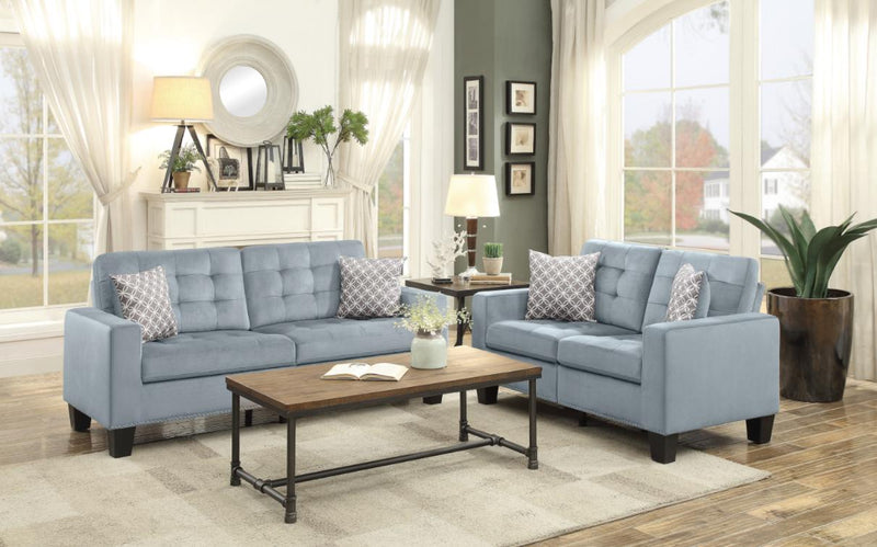 Lantana Sofa in Gray 9957GY-3 - Town Of Bargains Furniture - NY