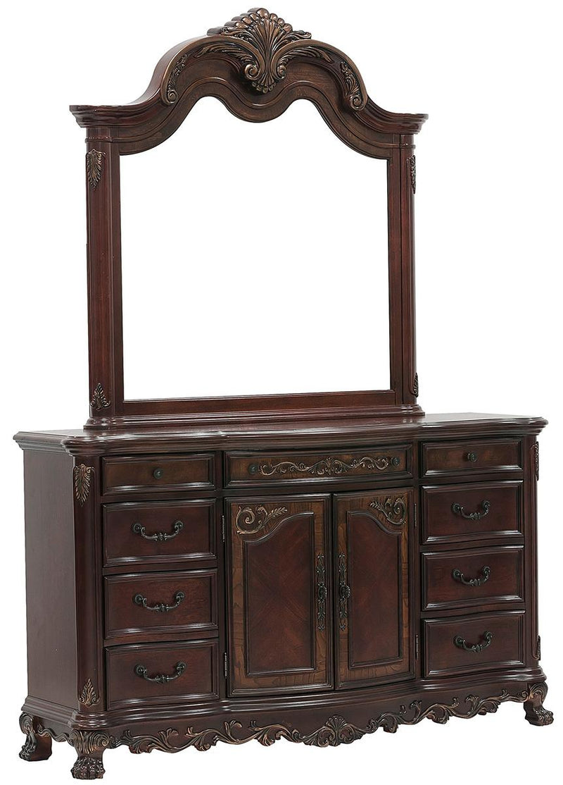 Deryn Park 9 Drawer Dresser in Cherry 2243-5