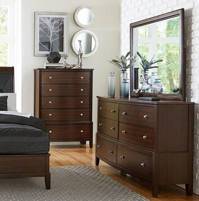 Cotterill 6 Drawer Dresser in Cherry 1730-5 - Town Of Bargains Furniture - NY