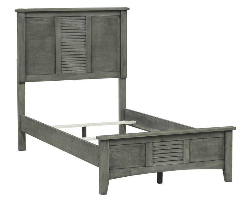 Garcia Queen Panel Bed in Gray 2046-1 - Town Of Bargains Furniture - NY