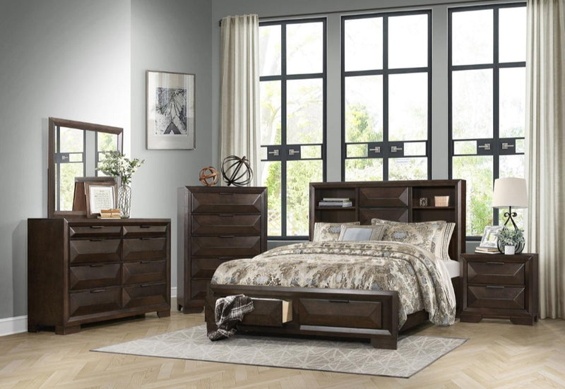 Chesky Mirror in Warm Espresso 1753-6 - Town Of Bargains Furniture - NY