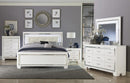 Allura Full Panel Bed in White 1916FW-1* - Town Of Bargains Furniture - NY