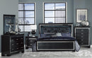 Allura King Panel Bed in Black 1916KBK-1EK*