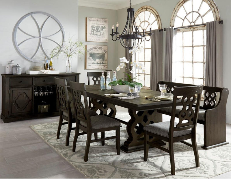 Arasina Side Chair in Dark Pewter (Set of 2) - Town Of Bargains Furniture - NY