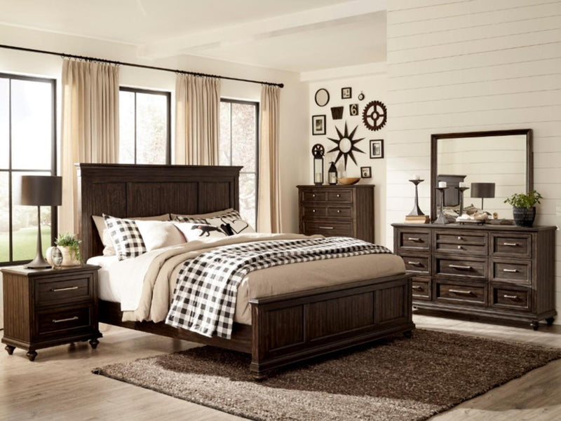 Cardona Nightstand in Driftwood Charcoal 1689-4 - Town Of Bargains Furniture - NY