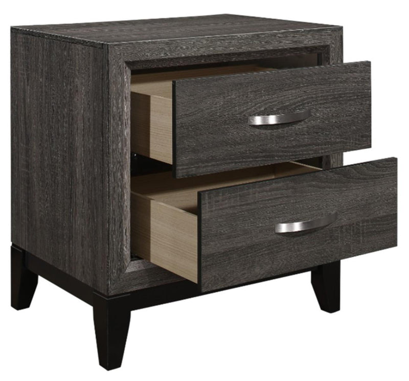 Davi Nightstand in Gray 1645-4 - Town Of Bargains Furniture - NY