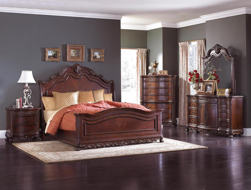 Deryn Park Mirror in Cherry 2243-6 - Town Of Bargains Furniture - NY