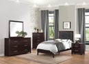 Edina Full Panel Bed in Espresso-Hinted Cherry 2145F-1 - Town Of Bargains Furniture - NY