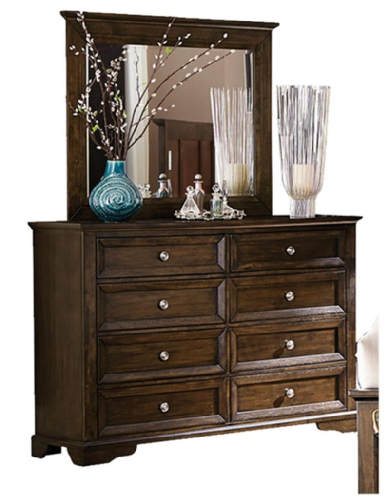 Eunice Mirror in Espresso 1844DC-6 - Town Of Bargains Furniture - NY