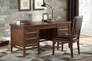 Frazier Executive Desk in Brown Cherry 1649-17 - Town Of Bargains Furniture - NY