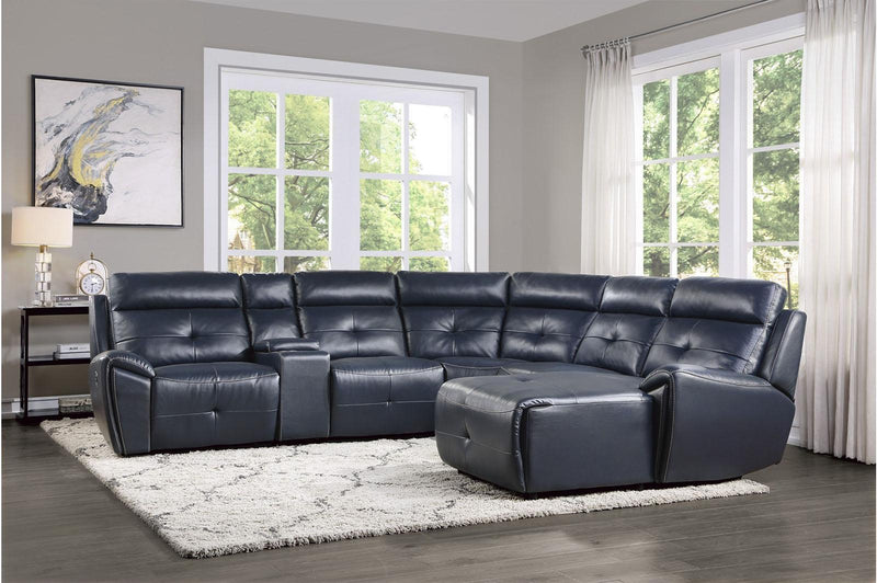 Avenue Right Side Chaise in Navy 9469NVB-RC - Town Of Bargains Furniture - NY