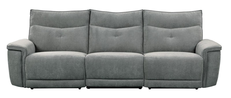 Tesoro Power Left Side Reclining Chair in Dark Gray 9509DG-LRPWH - Town Of Bargains Furniture - NY
