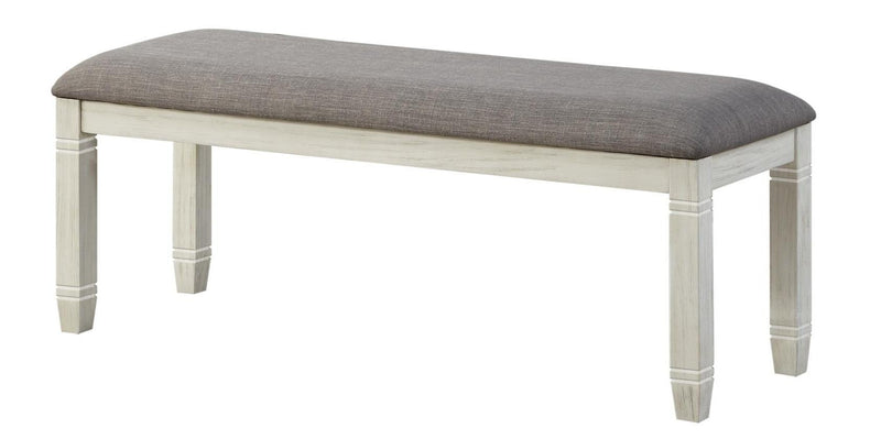 Granby Bench in Antique White 5627NW-13 - Town Of Bargains Furniture - NY
