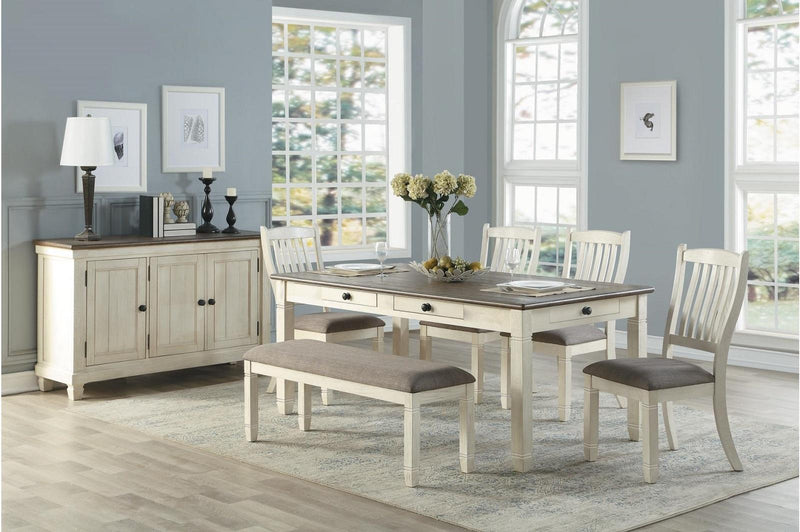Granby Side Chair in Antique White (Set of 2) - Town Of Bargains Furniture - NY
