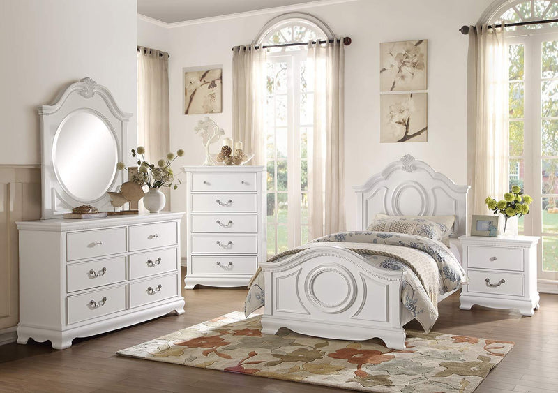 Lucida Mirror in White 2039W-6 - Town Of Bargains Furniture - NY