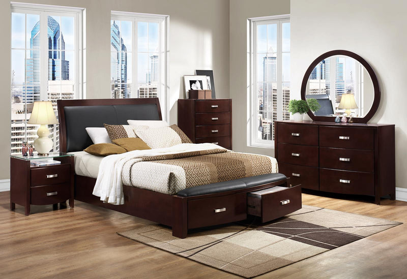 Lyric 2 Drawer Nightstand in Dark Espresso 1737NC-4 - Town Of Bargains Furniture - NY