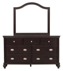 Marston 7 Drawer Dresser in Dark Cherry 2615DC-5