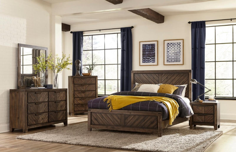Parnell Dresser in Rustic Cherry 1648-5 - Town Of Bargains Furniture - NY
