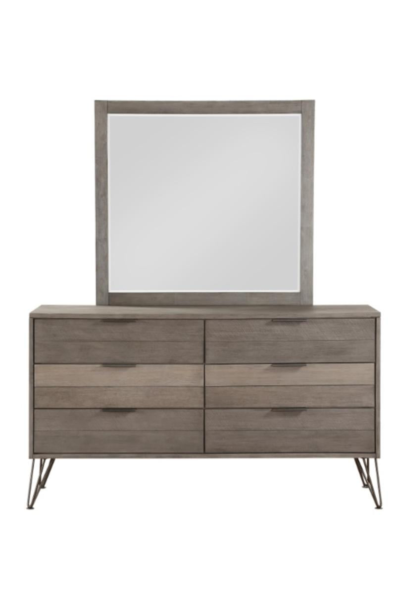Urbanite Mirror in Tri-tone Gray 1604-6 - Town Of Bargains Furniture - NY