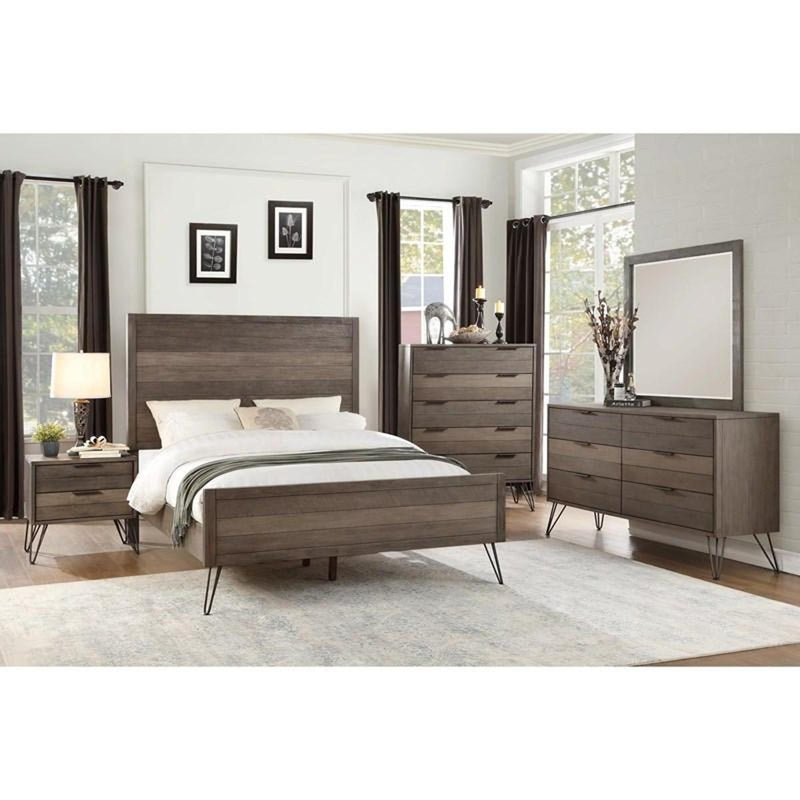 Urbanite Mirror in Tri-tone Gray 1604-6 - Town Of Bargains Furniture - NY