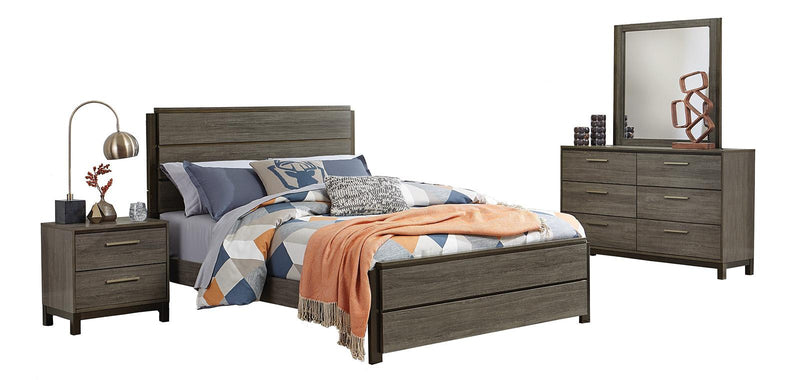 Vestavia Queen Panel Bed in Gray 1936-1 - Town Of Bargains Furniture - NY