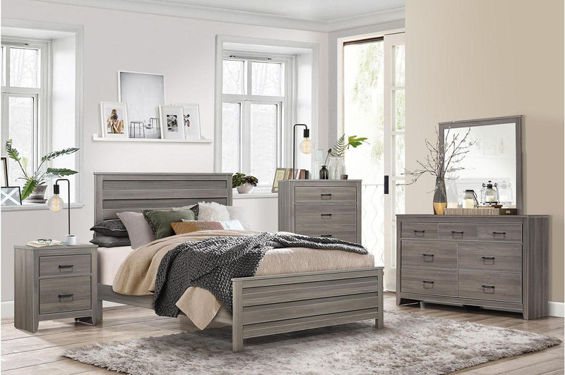 Waldorf 5 Drawer Chest in Dark Gray 1902-9 - Town Of Bargains Furniture - NY