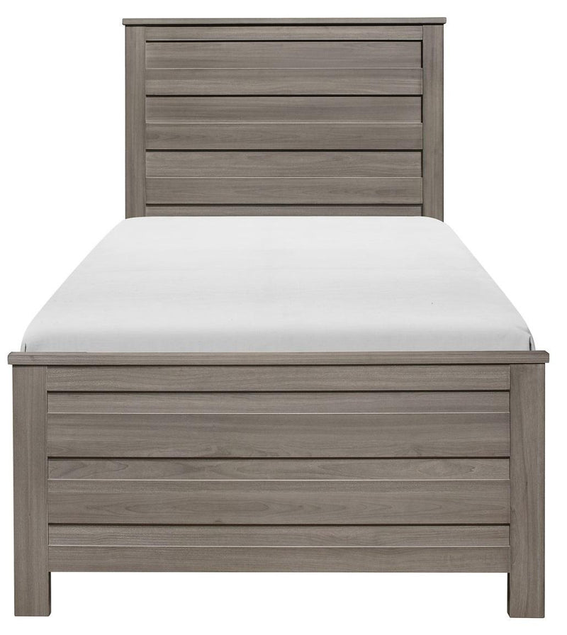 Waldorf Twin Panel Bed in Dark Gray 1902T-1* - Town Of Bargains Furniture - NY